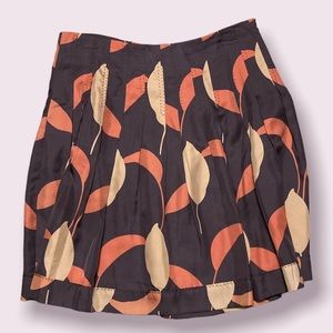 Club Monaco silk pleated skirt